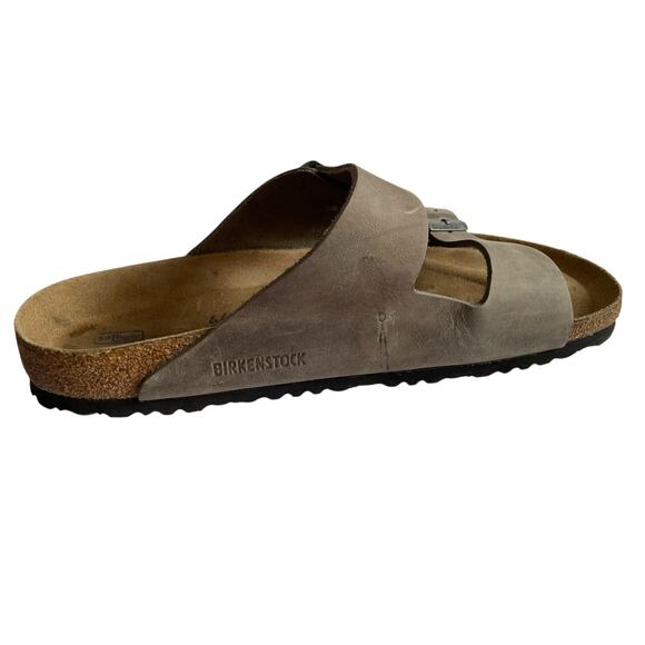 Birkenstock Arizona BS Sandals US M11 W13 EU 44 UK 10.5 Taupe Leather Regular - Picture 14 of 14